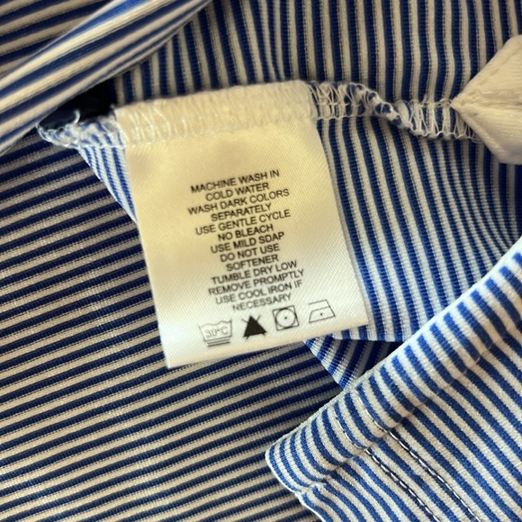 Bobby Jones Blue and White Stripe Performance Collection XXL - Picture 4 of 6